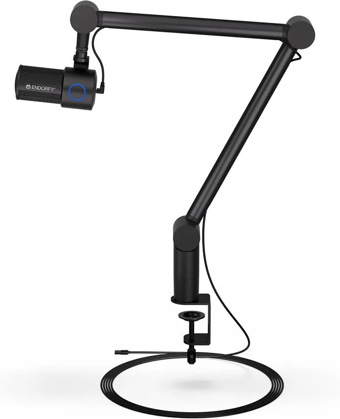 Microphone Endorfy Solum Studio avec bras de montage (Noir)