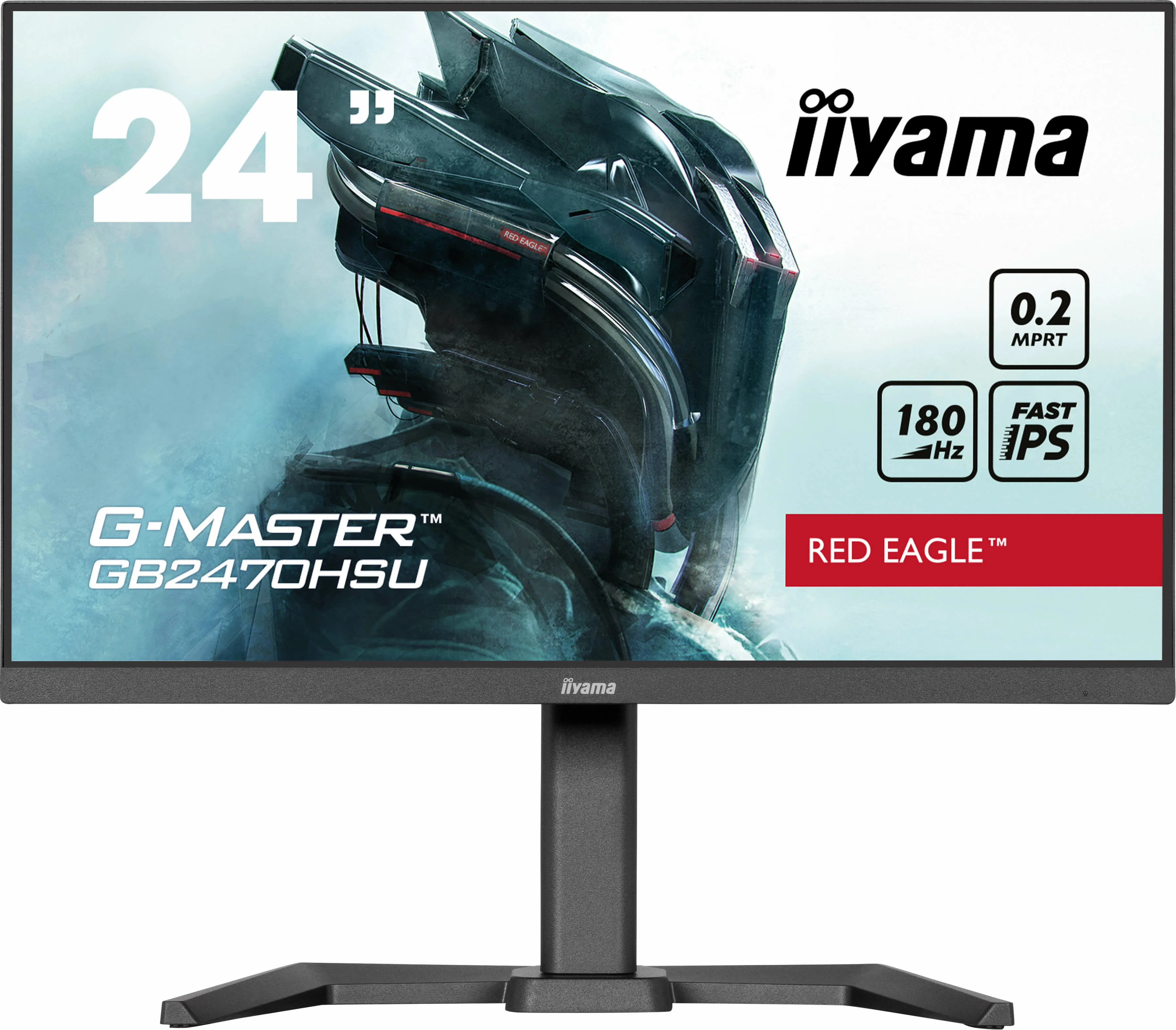 Ecran 24" Iiyama G-Master Red Eagle GB2470HSU-B6 Full HD 180Hz (Noir)