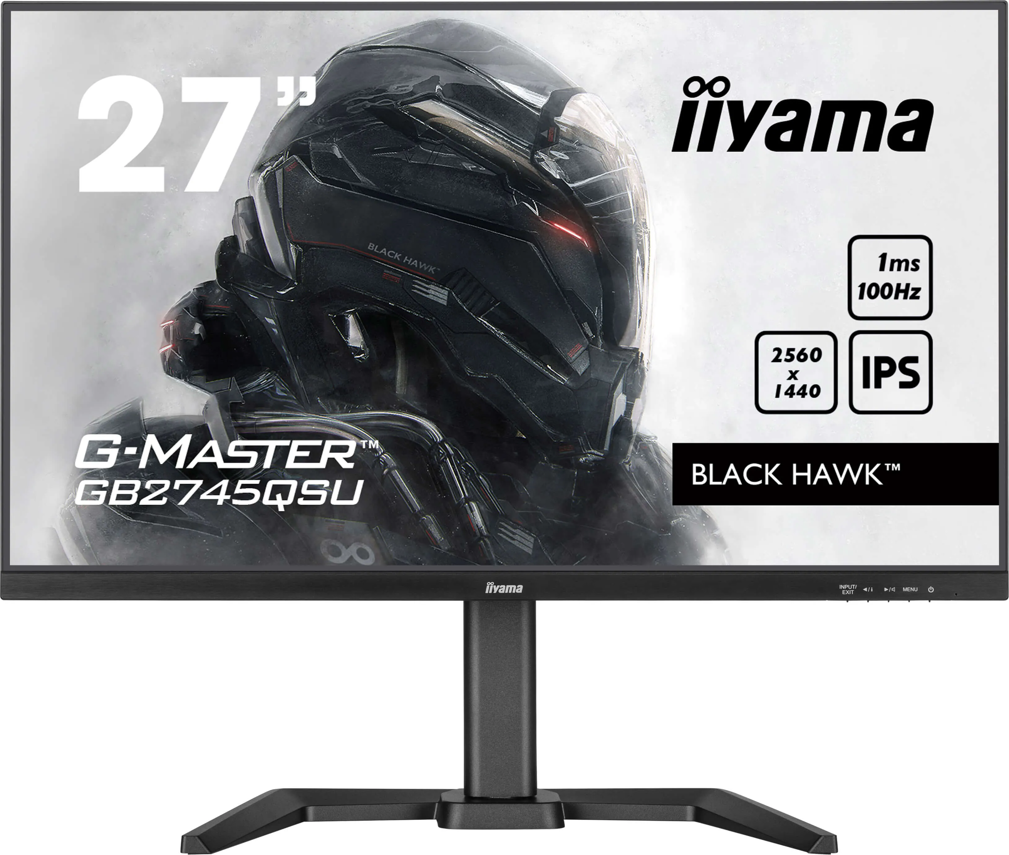 Ecran 27" Iiyama G-Master Black Hawk GB2745QSU-B2 Quad HD 100Hz (Noir)