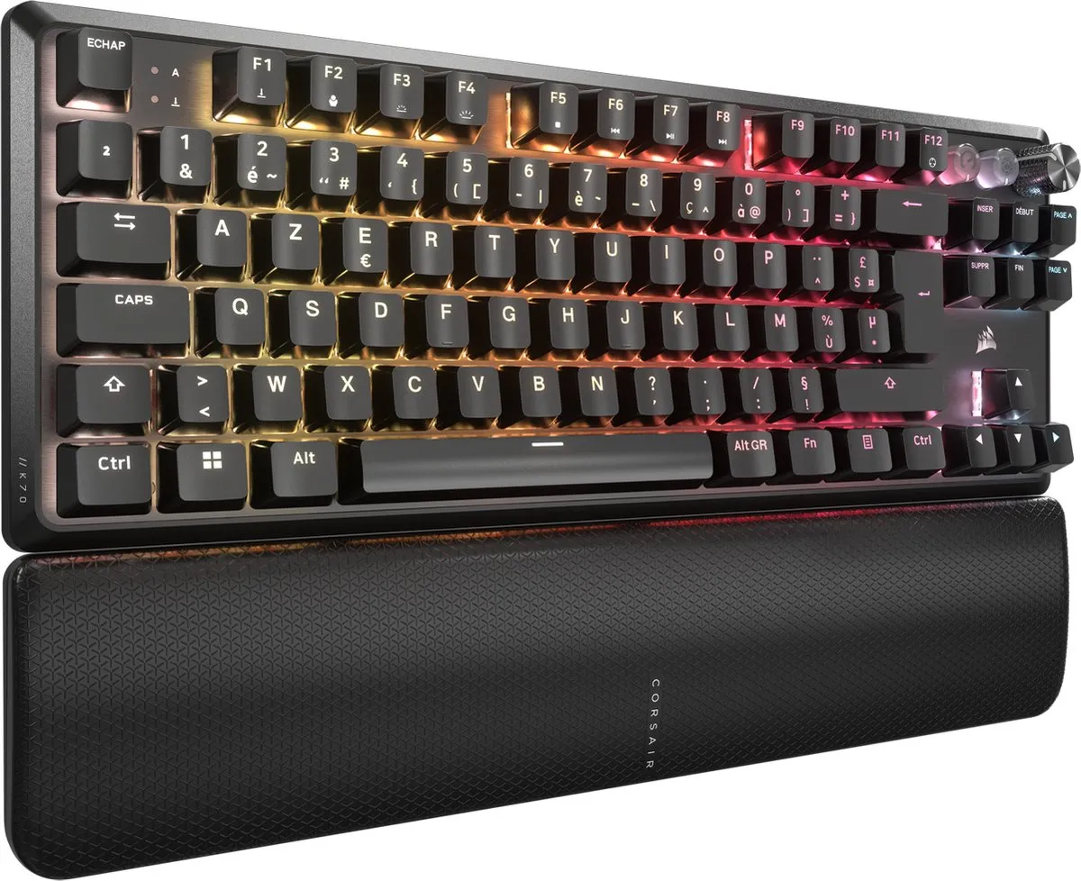 Clavier Gamer mécanique Corsair K70 Pro TKL RGB (Noir)