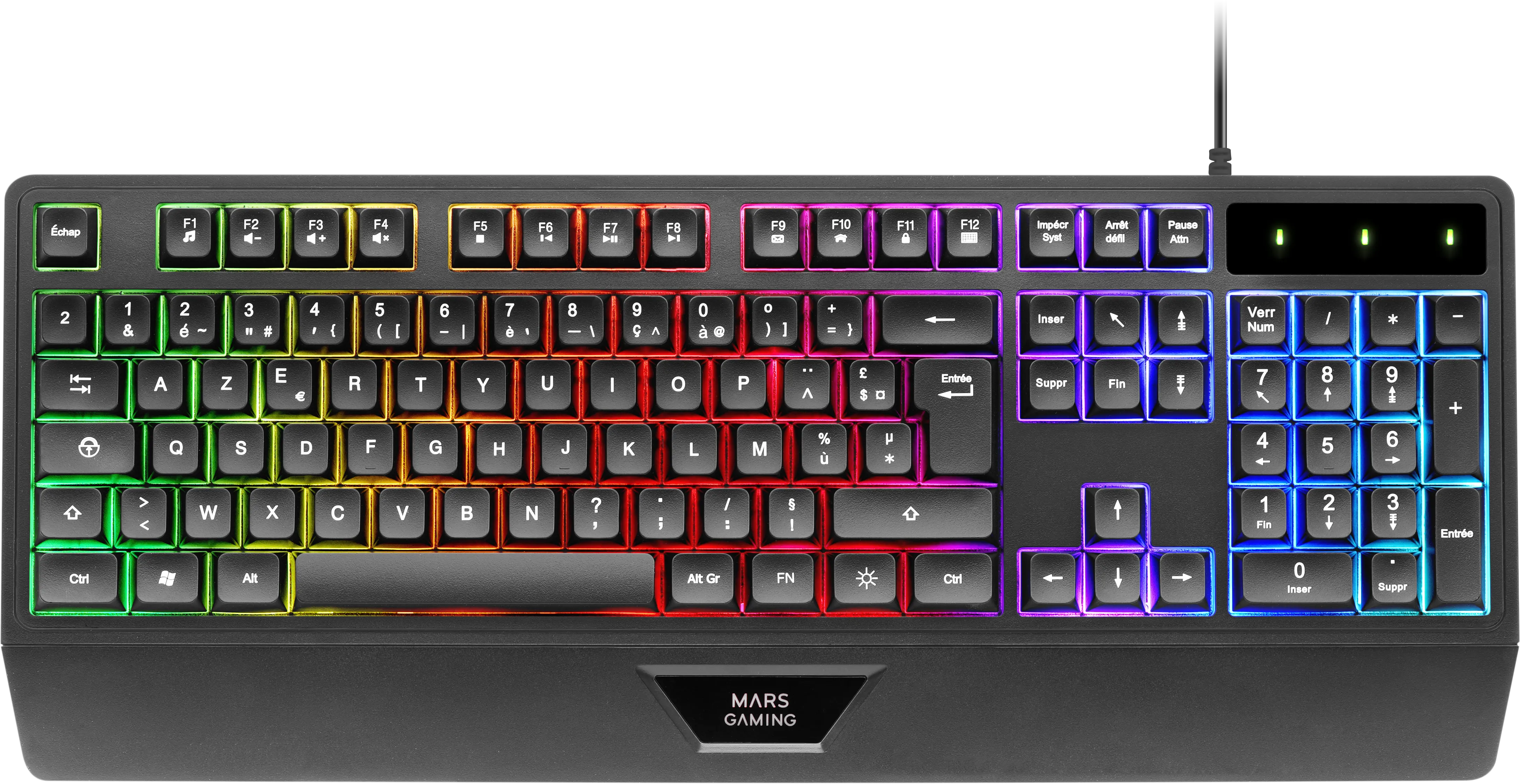 Clavier Gamer Mars Gaming MK124 RGB (Noir)