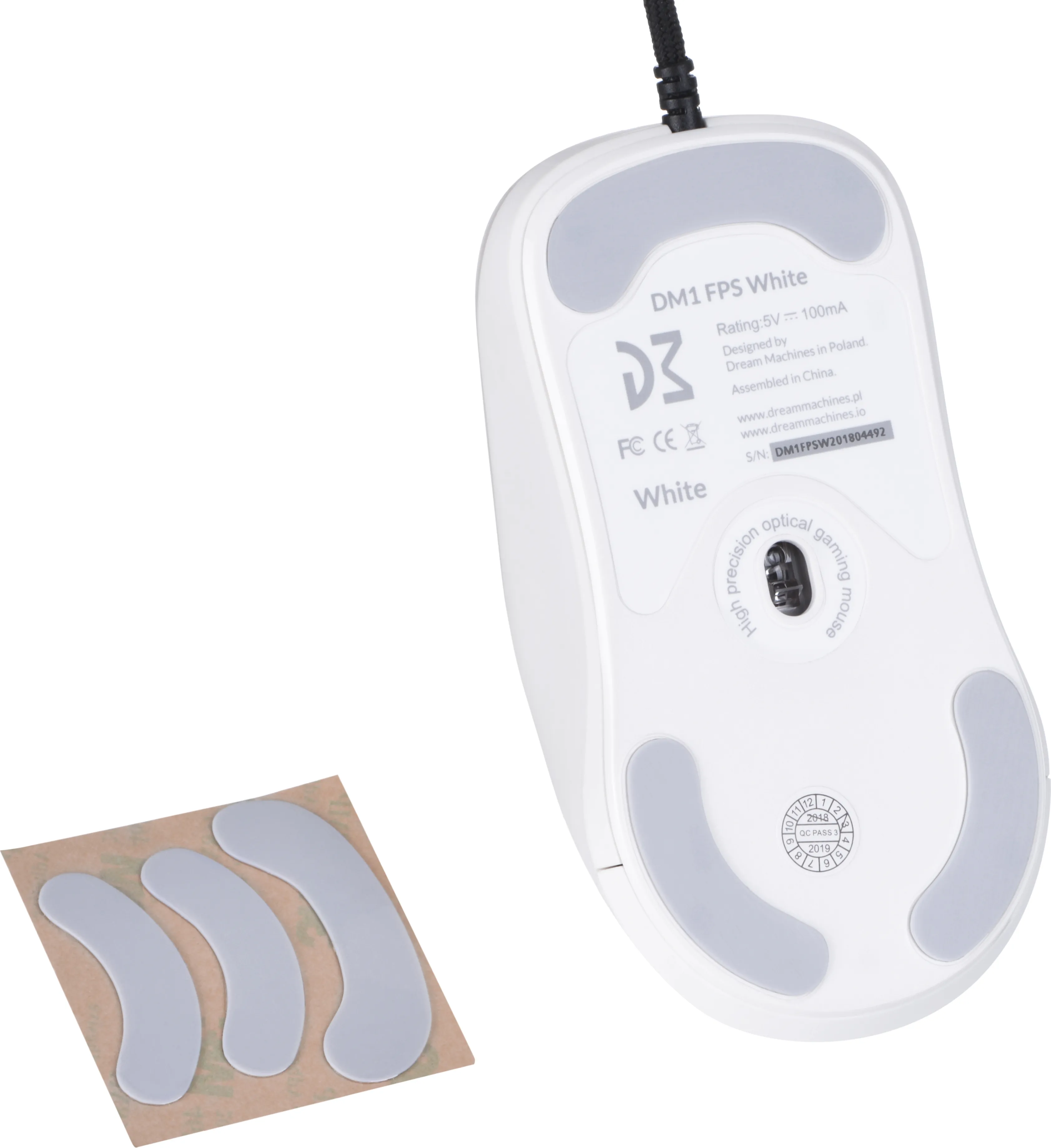 Souris filaire Gamer Dream Machines DM1 FPS (Blanc)