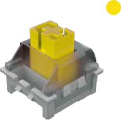 Clavier Gamer mécanique (Yellow Silent) Mars Gaming MKMiniPro RGB (Noir)