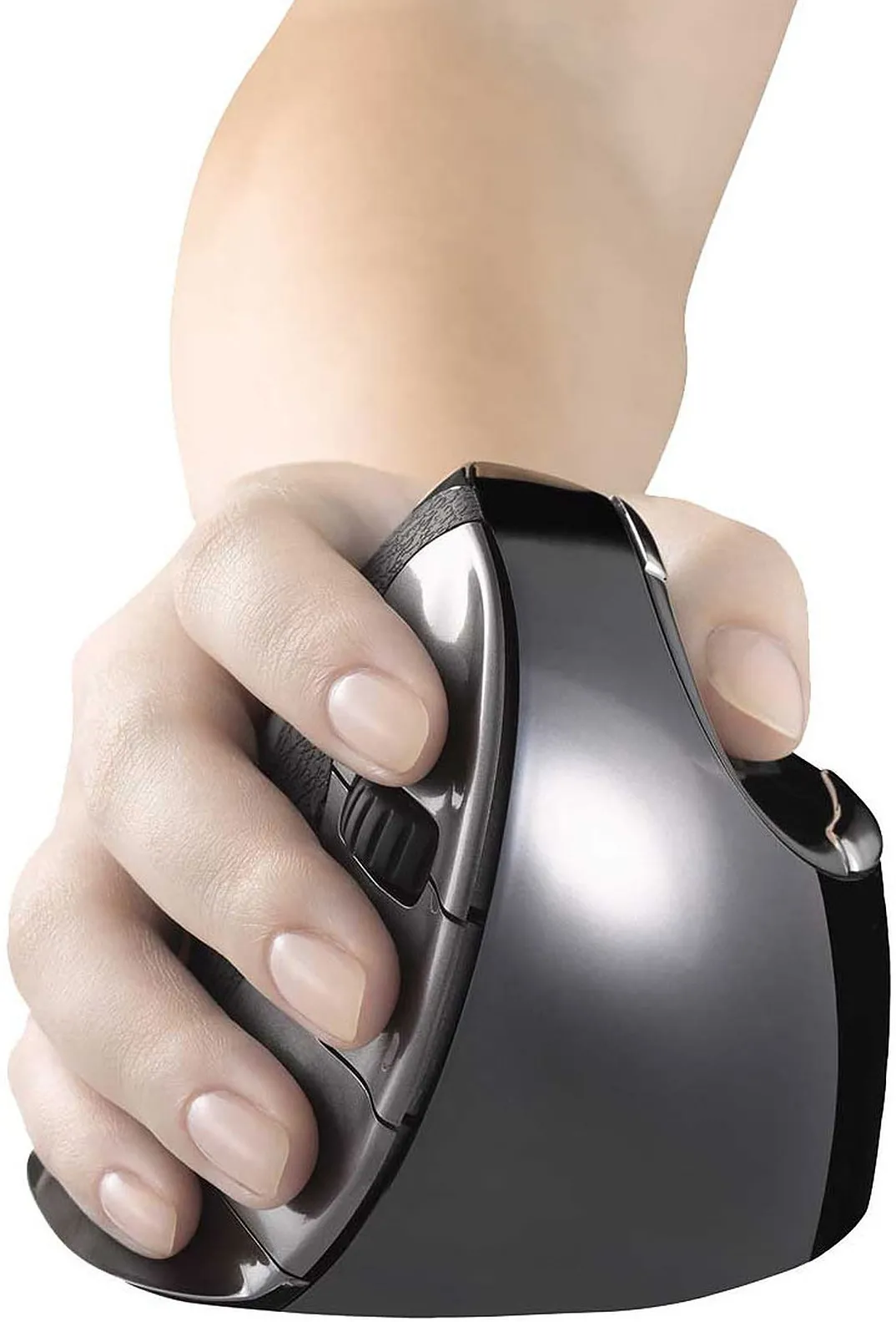 Souris sans fil Evoluent Verticale Small D pour droitier (Noir)