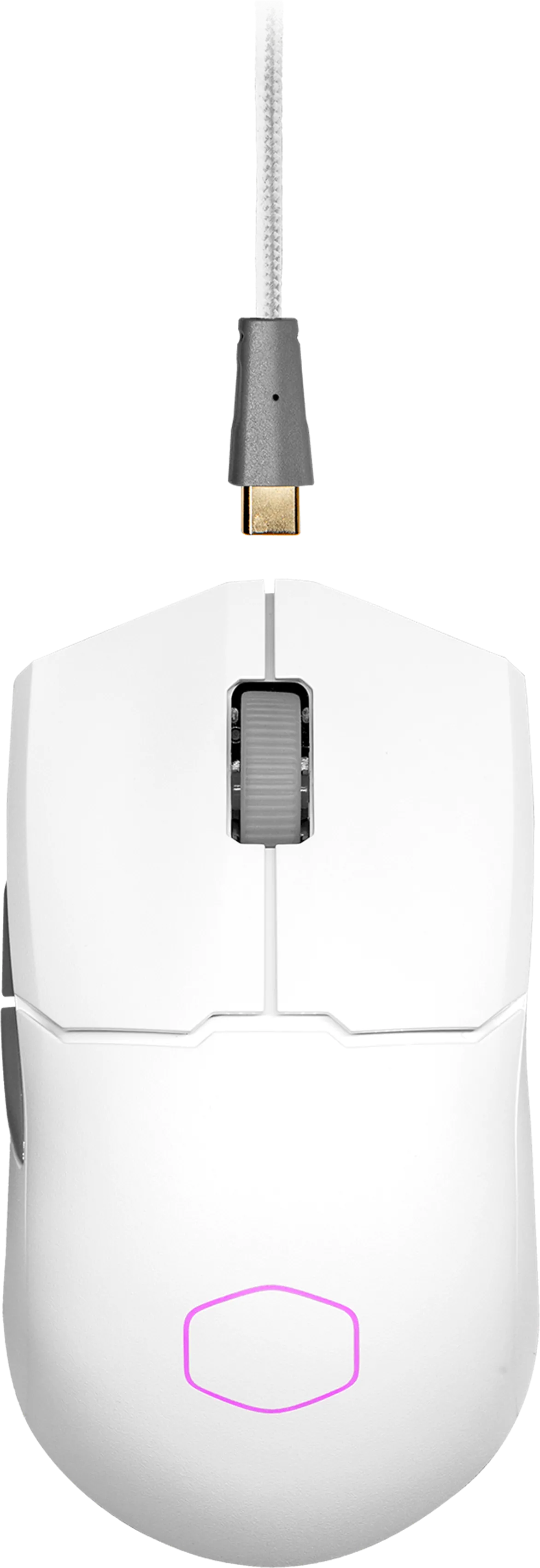 Souris filaire Gamer Cooler Master MasterMouse MM712 (Blanc)