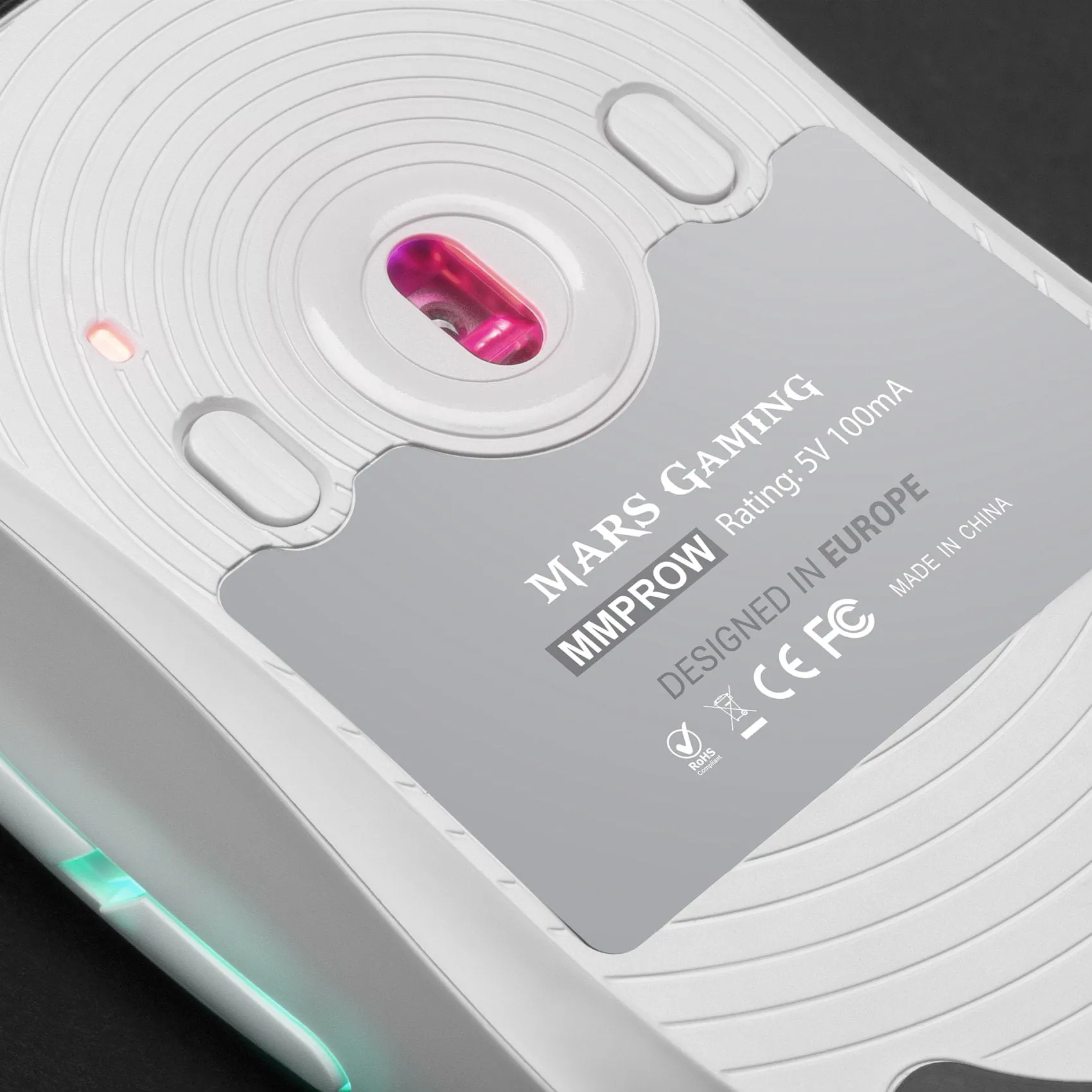 Souris filaire Gamer Mars Gaming MMPro RGB (Blanc)