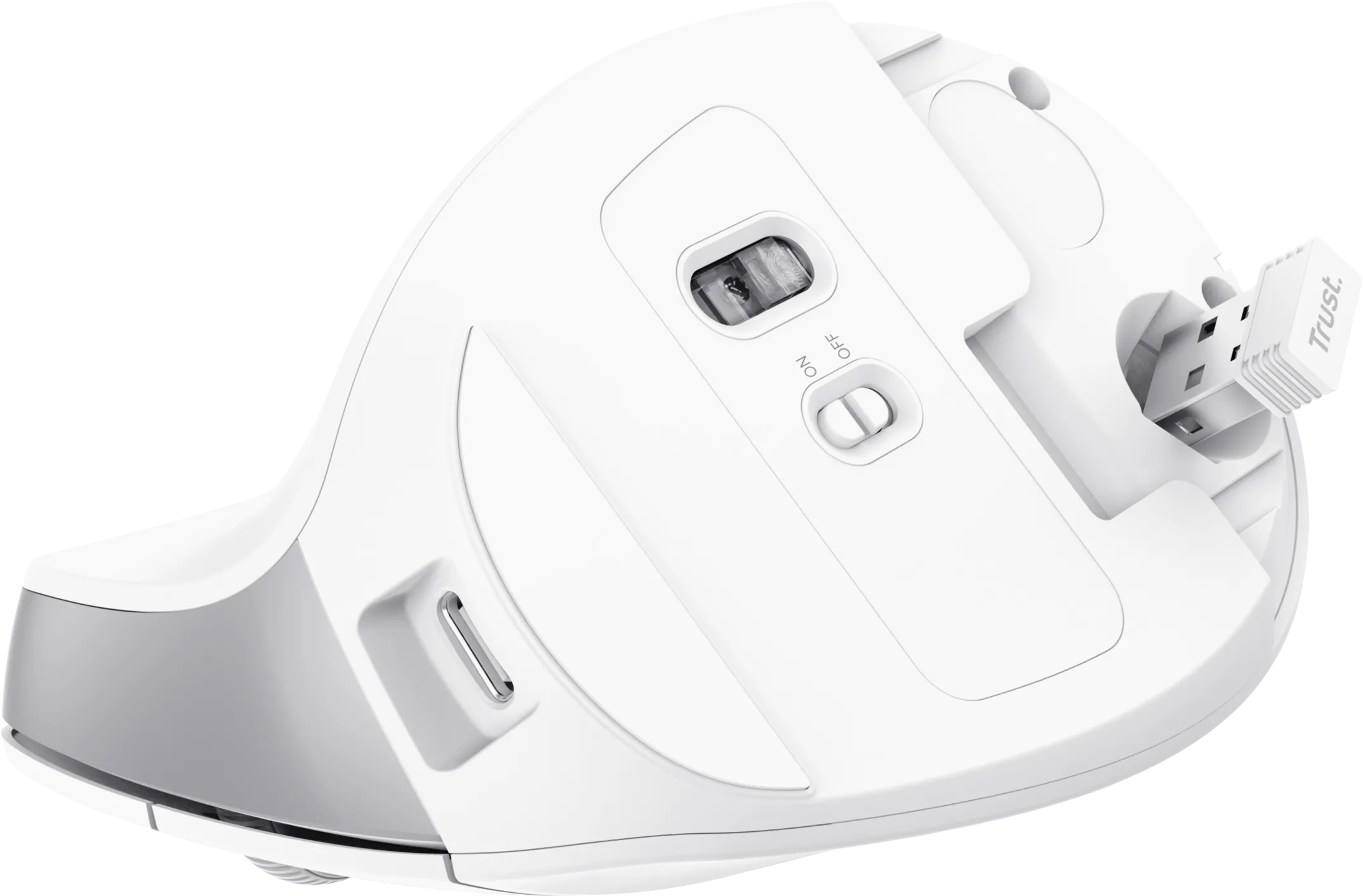 Souris sans fil ergonomique Trust Bayo II (Blanc) 