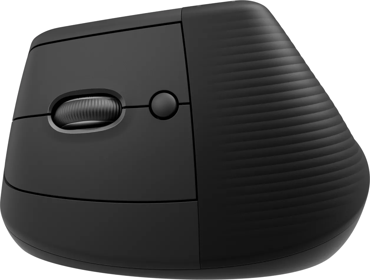 Souris sans fil Bluetooth ergonomique verticale Logitech Lift pour gaucher (Noir)