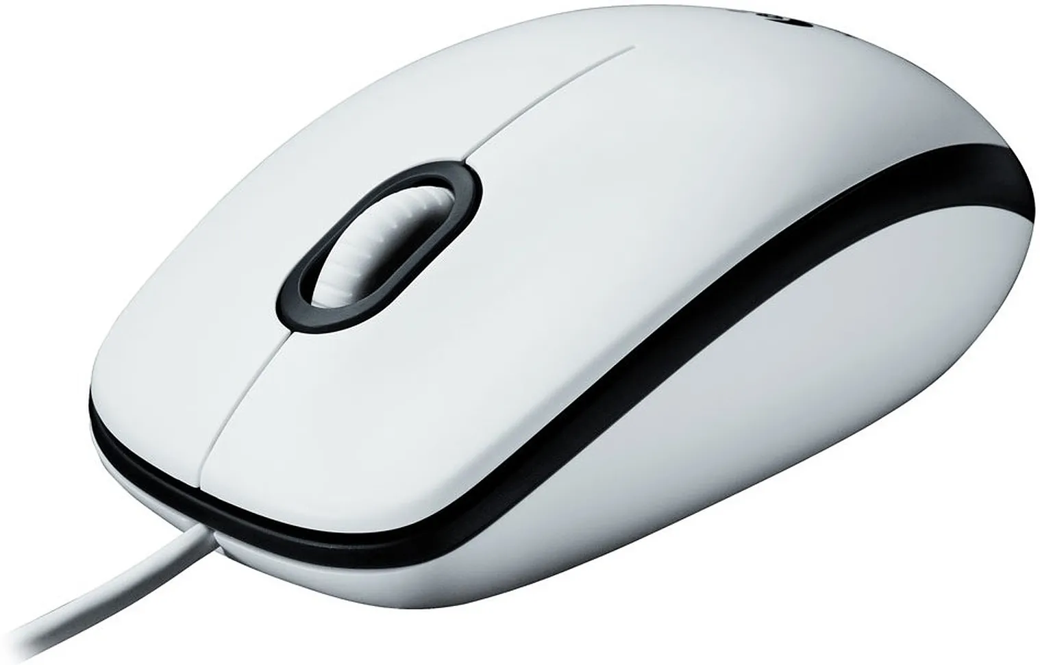 Souris filaire Logitech B100 Optical USB (Blanc)