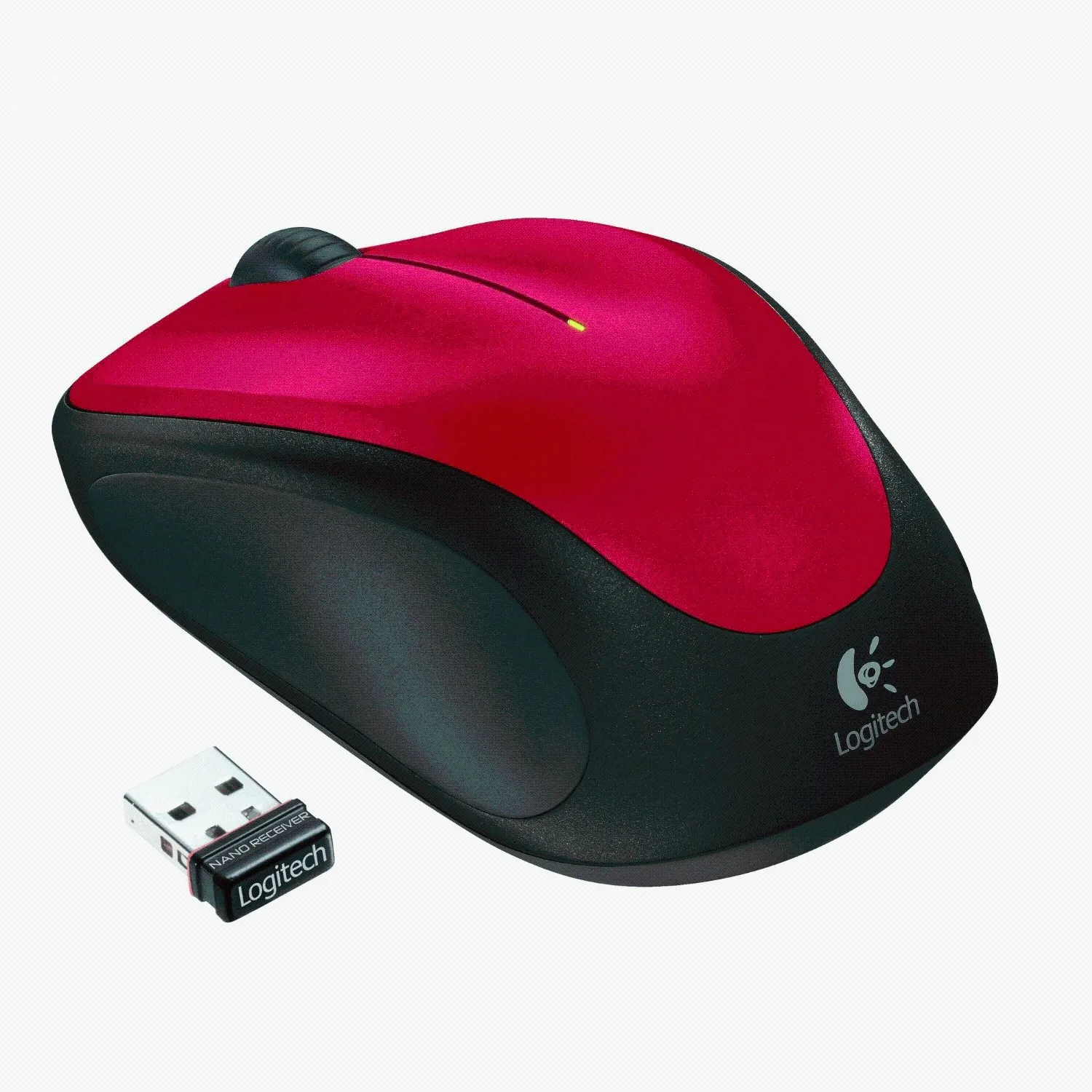 Souris sans fil Logitech Cordless Laser M235 (Rouge)