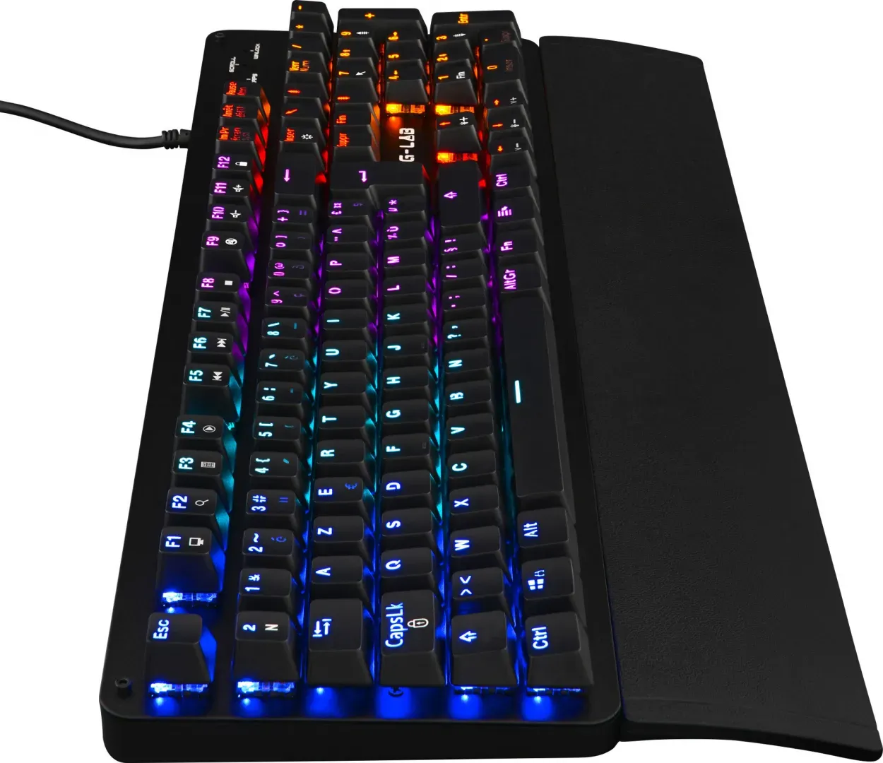 Clavier Gamer The G-Lab Keyz Carbon Ex RGB (Noir)
