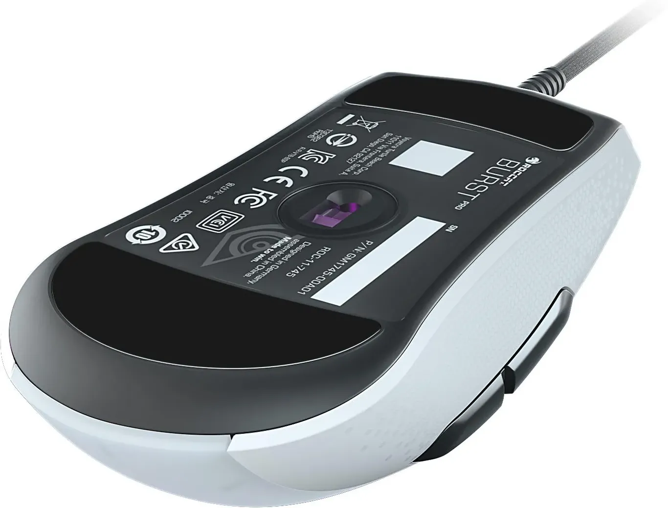 Souris filaire Gamer Roccat Burst Core RGB (Blanc)