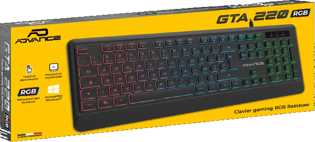Clavier Gamer Advance GTA 220 RGB (Noir)