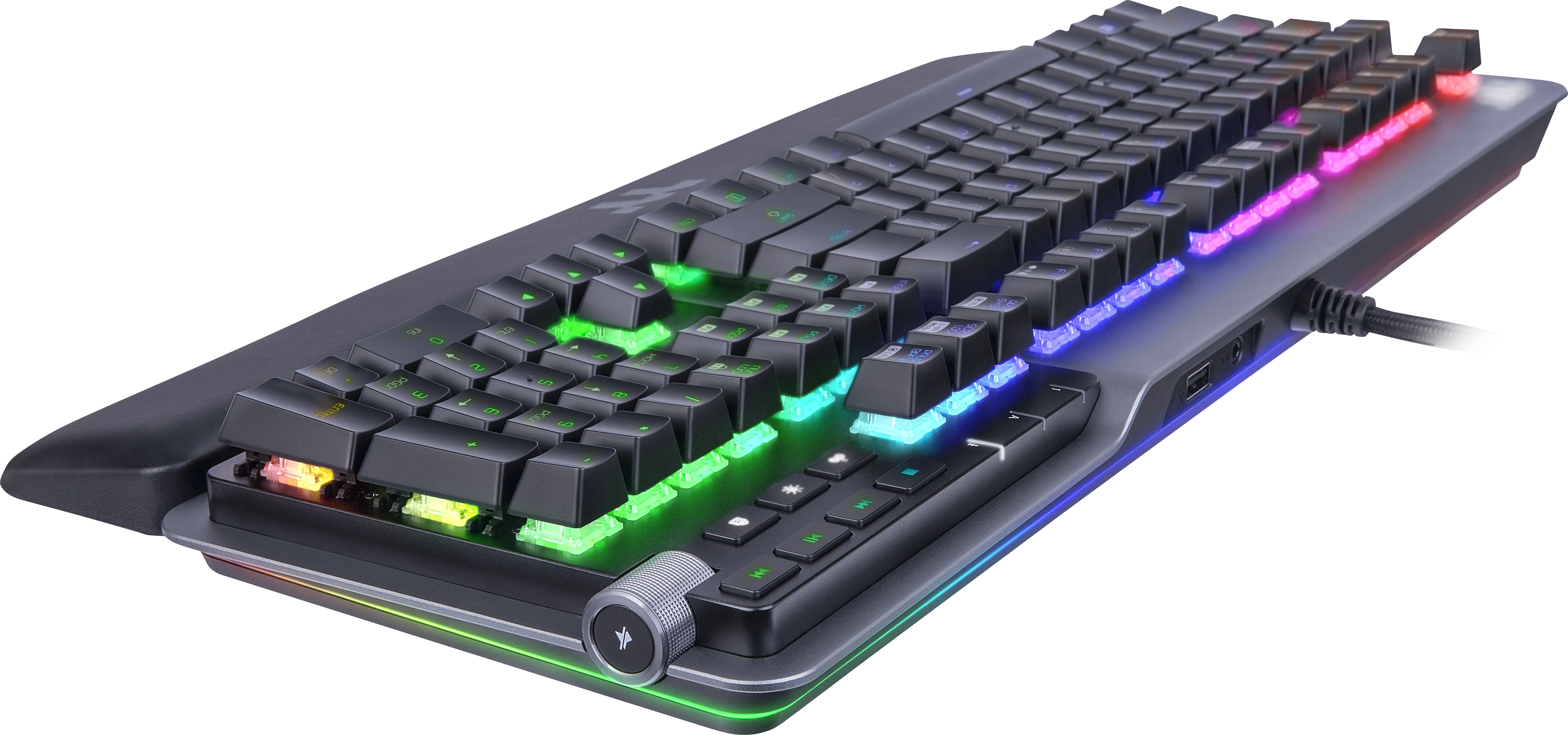 Clavier Gamer mécanique (Cherry MX Silver) Thermaltake Argent K5 RGB (Argent)