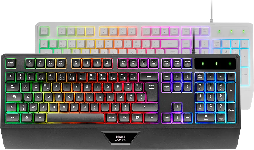 Clavier Gamer Mars Gaming MK124 RGB (Noir)