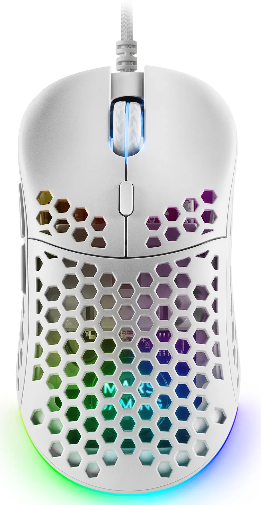 Souris filaire Gamer Mars Gaming MM55 RGB (Blanc)