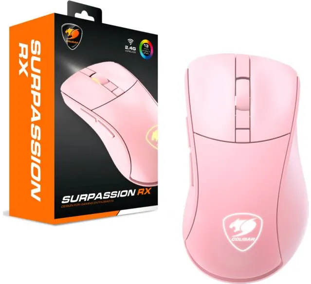 Souris sans fil Gamer Cougar Suprassion RX RGB (Rose)