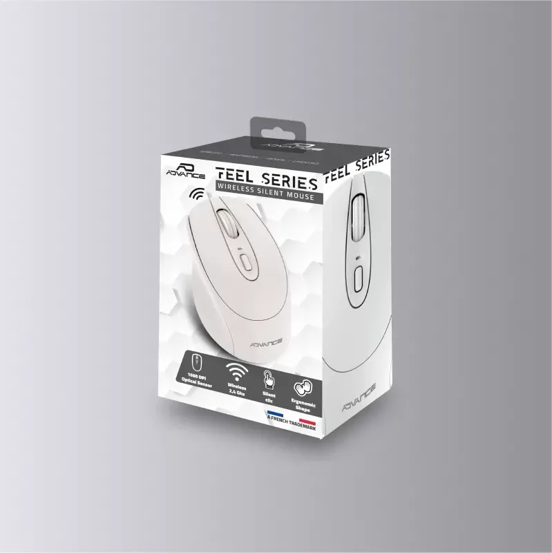 Souris sans fil Advance Feel (Blanc)