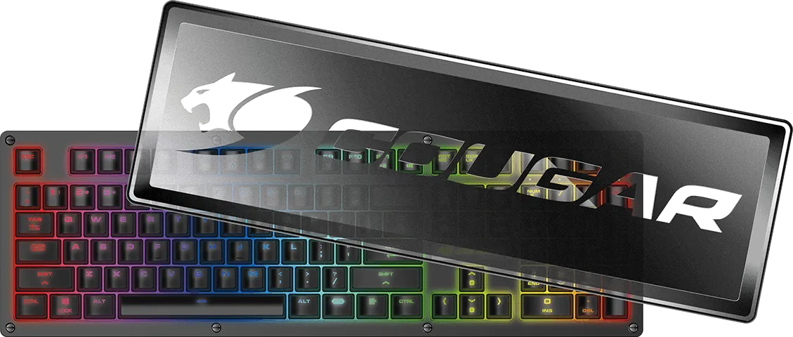 Clavier Gamer mécanique (Cougar Red Mid-Switch) Cougar Puri RGB (Noir)