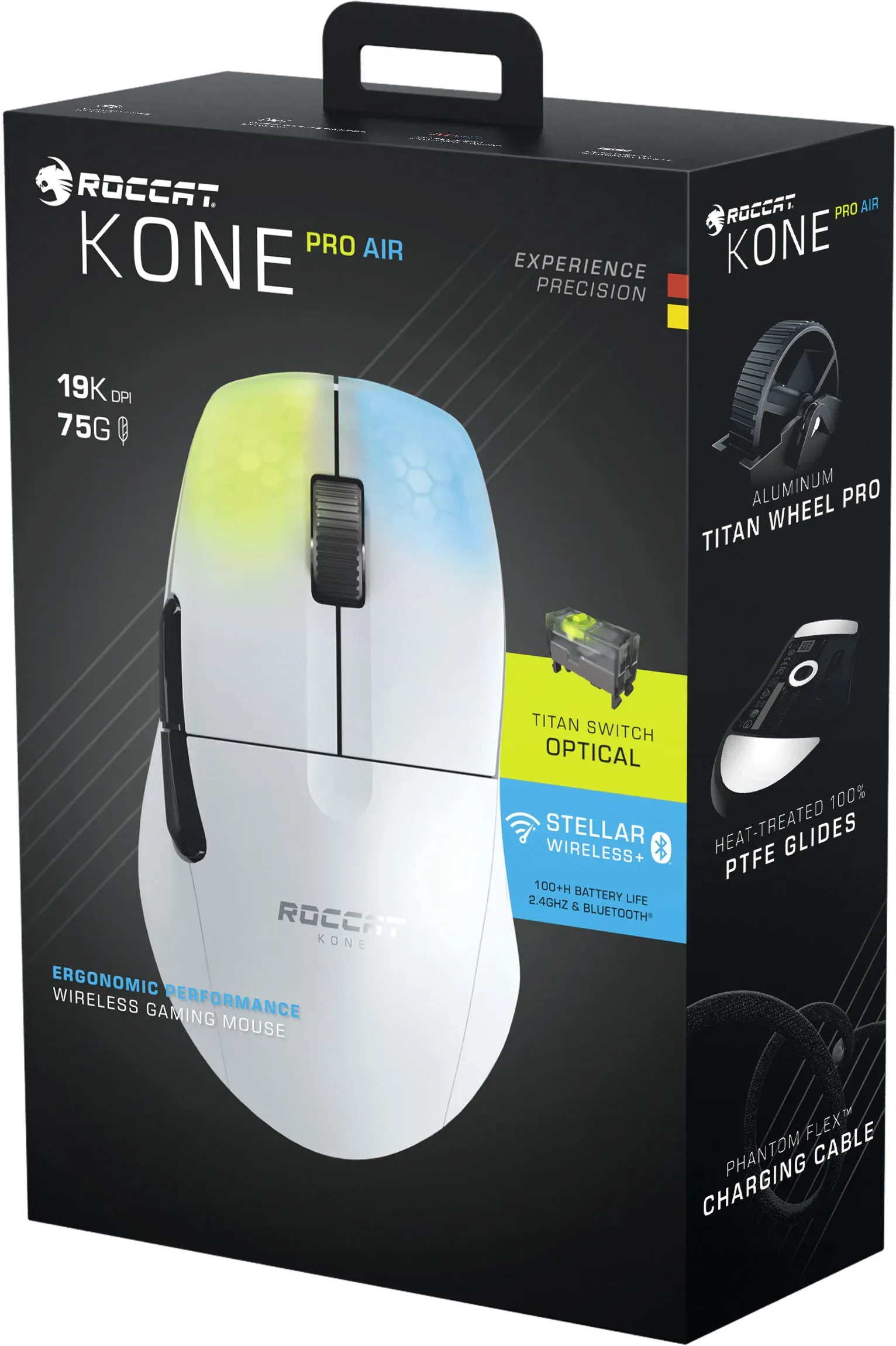 Souris filaire Gamer Roccat Kone Pro Air RGB (Blanc)