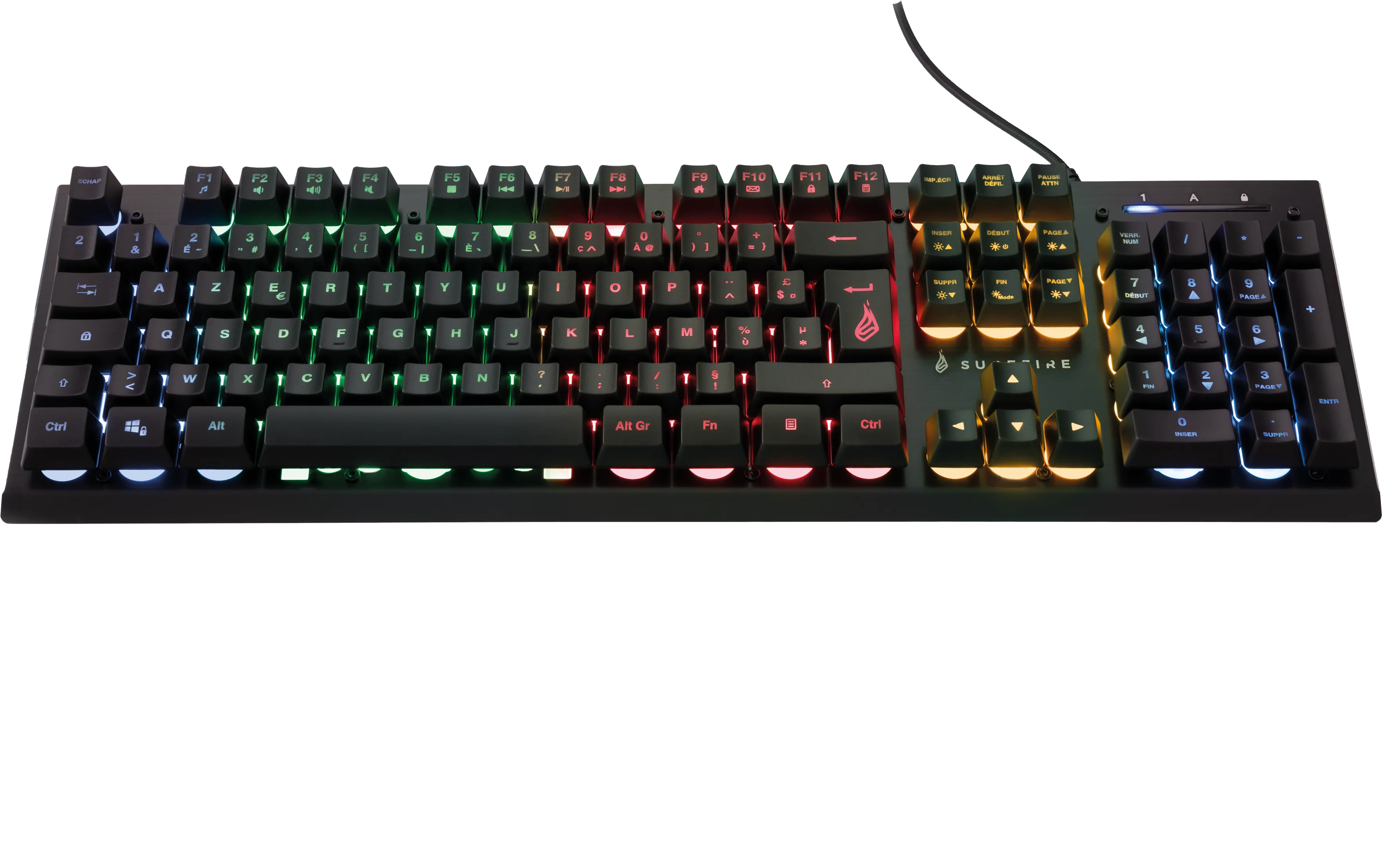 Clavier Gamer Verbatim SureFire KingPin X2 RGB (Noir)