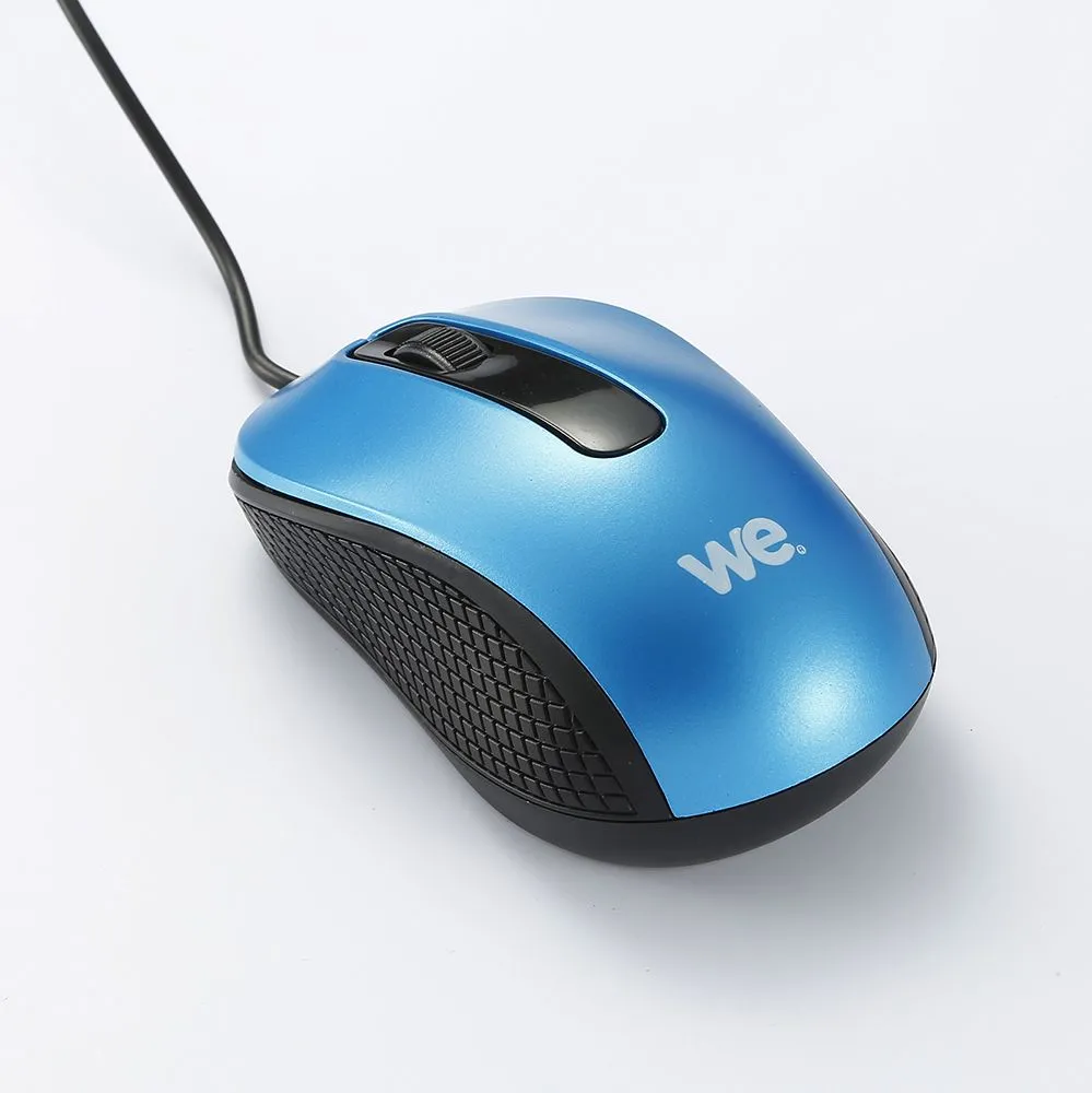 Souris filaire We USB (Bleu)
