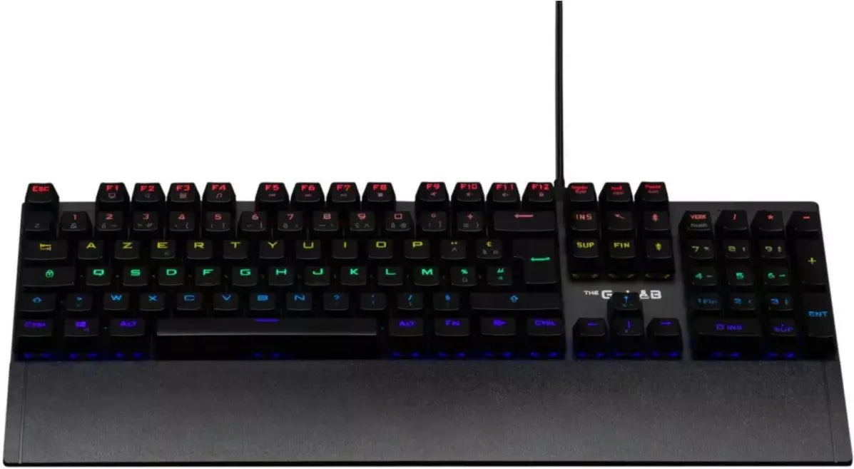 Clavier Gamer The G-Lab Keyz Carbon Ex RGB (Noir)