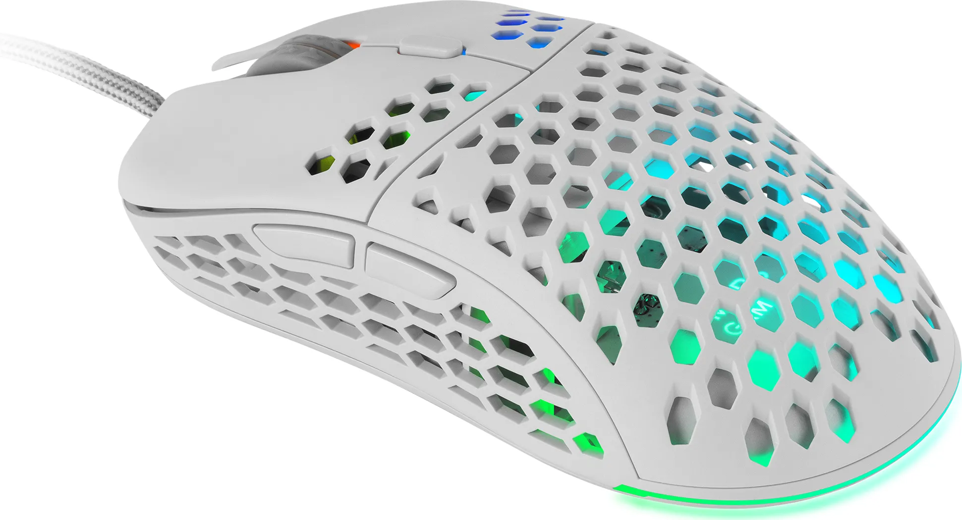 Souris filaire Gamer Mars Gaming MM55 RGB (Blanc)