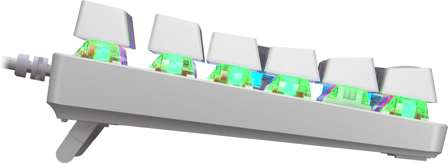 Clavier Gamer mécanique (Red Switch) Cougar Ultimus Ex RGB (Blanc)