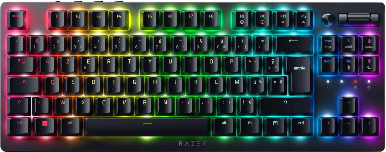 Clavier Gamer mécanique (Razer Optical Switch Red) Razer  DeathStalker V2 Pro Tenkeyless RGB (Noir)