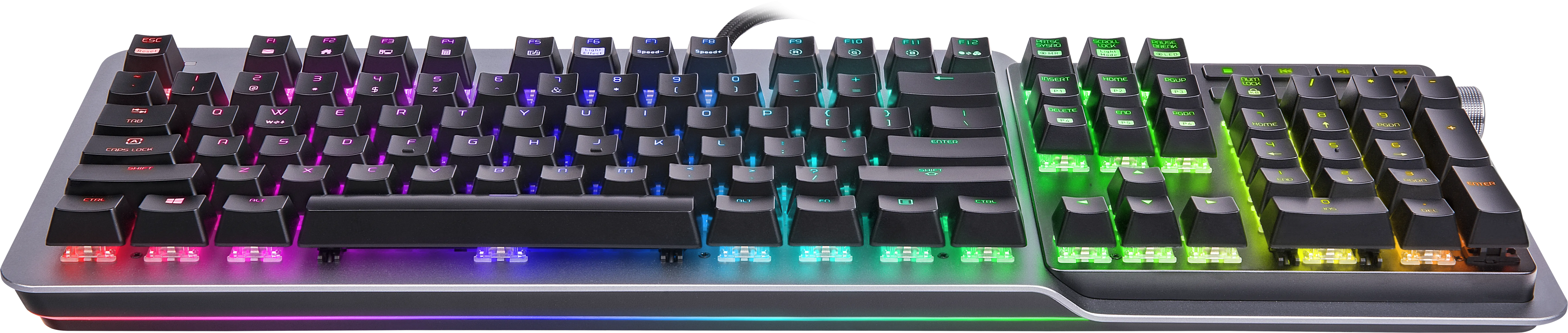 Clavier Gamer mécanique (Cherry MX Silver) Thermaltake Argent K5 RGB (Argent)