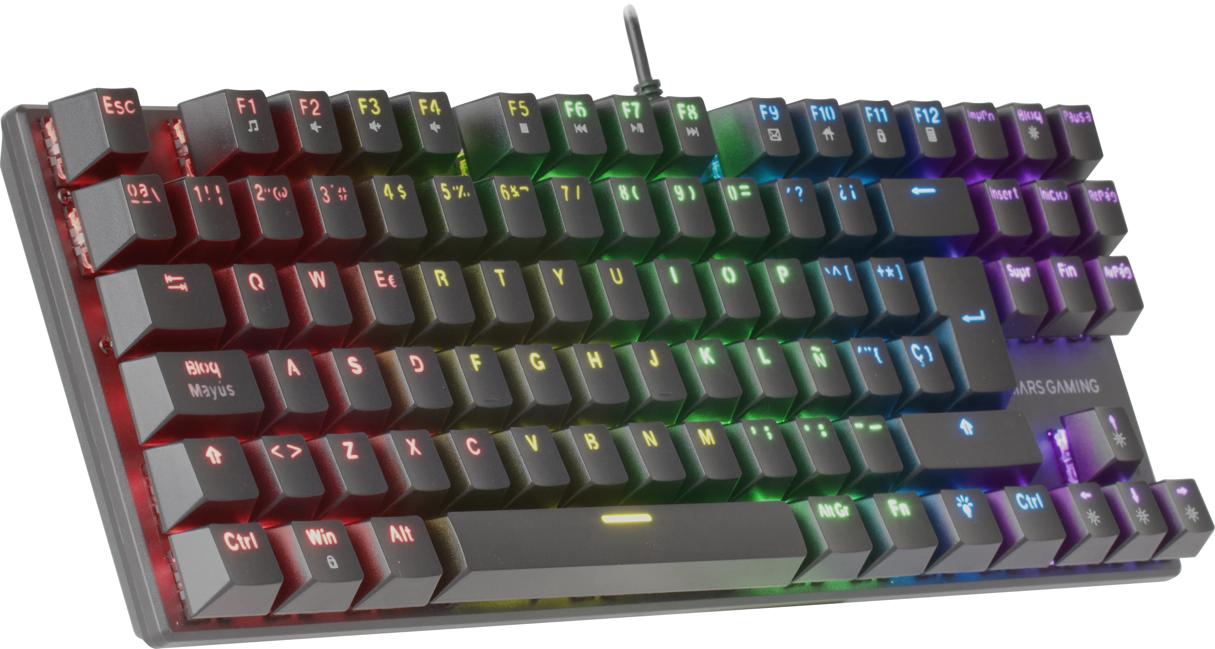 Clavier Gamer mécanique (Brown Switch) Mars Gaming MK80 RGB (Noir)