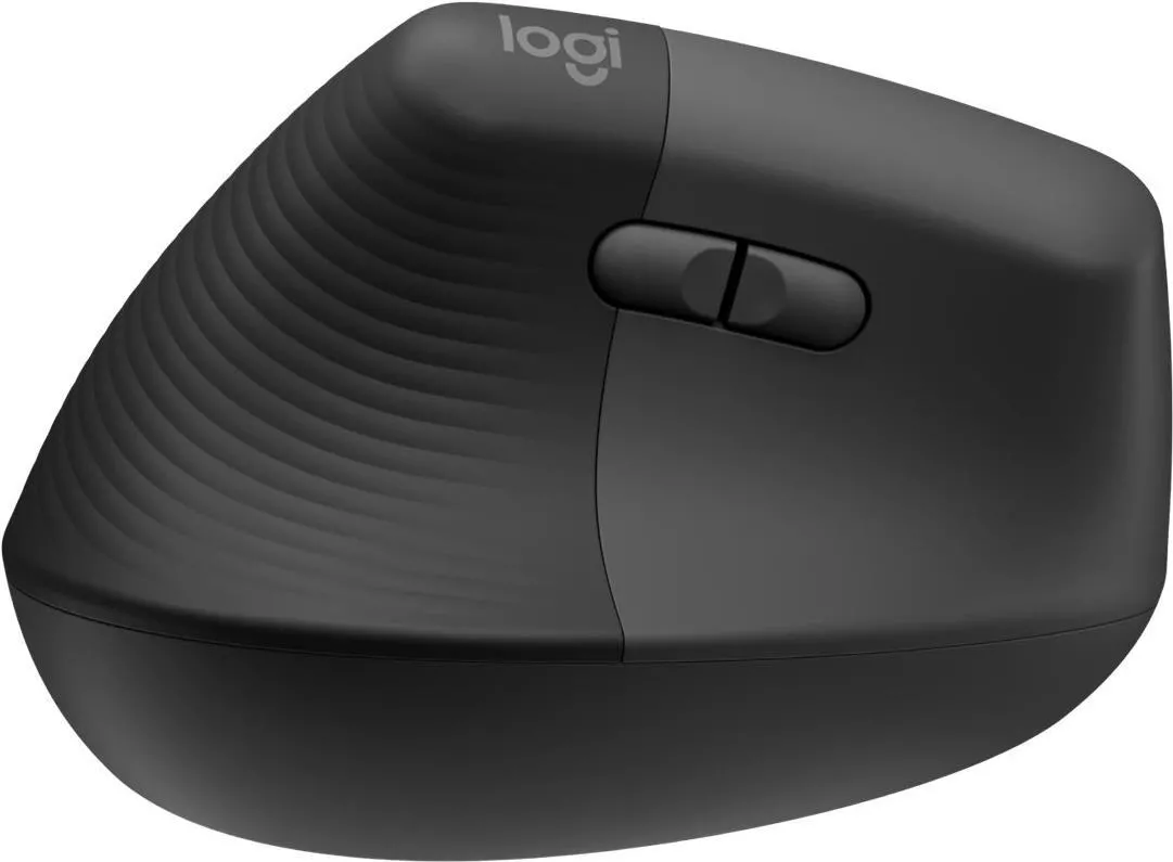 Souris sans fil Bluetooth ergonomique verticale Logitech Lift pour gaucher (Noir)