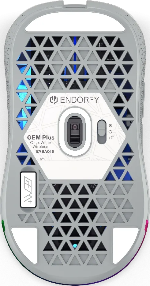 Souris sans fil Gamer Endorfy Gem Plus Onyx RGB (Blanc)