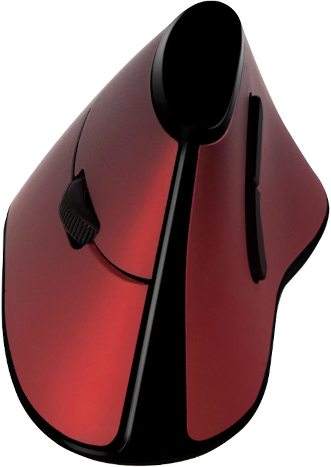 Souris sans fil LogiLink verticale pour droitier (Noir/Rouge)