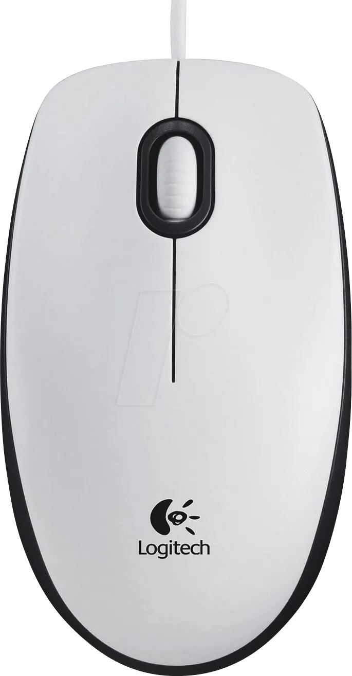 Souris filaire Logitech B100 Optical USB (Blanc)