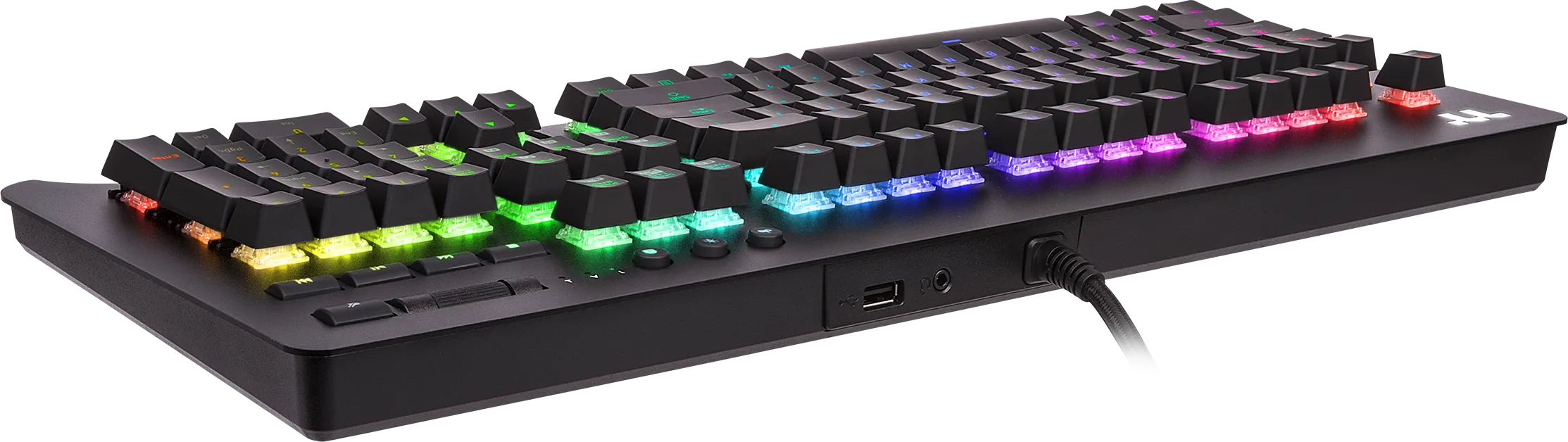 Clavier Gamer mécanique (Cherry MX Silver) Thermaltake Level 20 GT RGB (Noir)