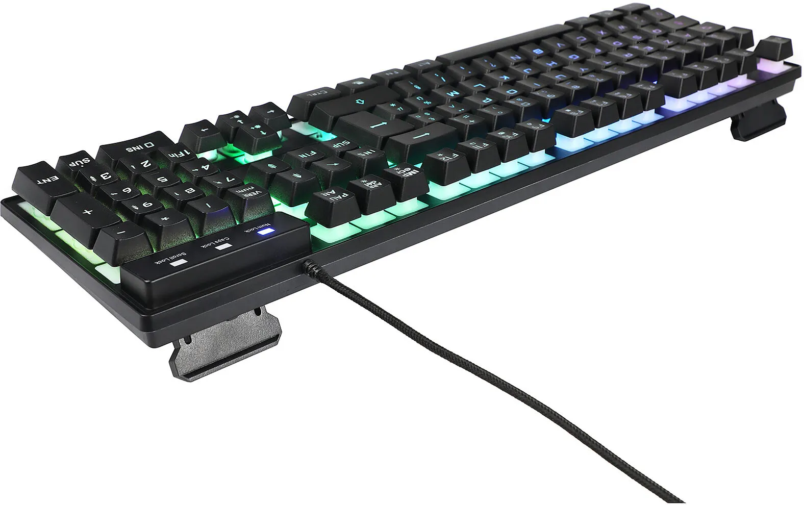 Clavier Gamer The G-Lab Keyz Caesium RGB (Noir)
