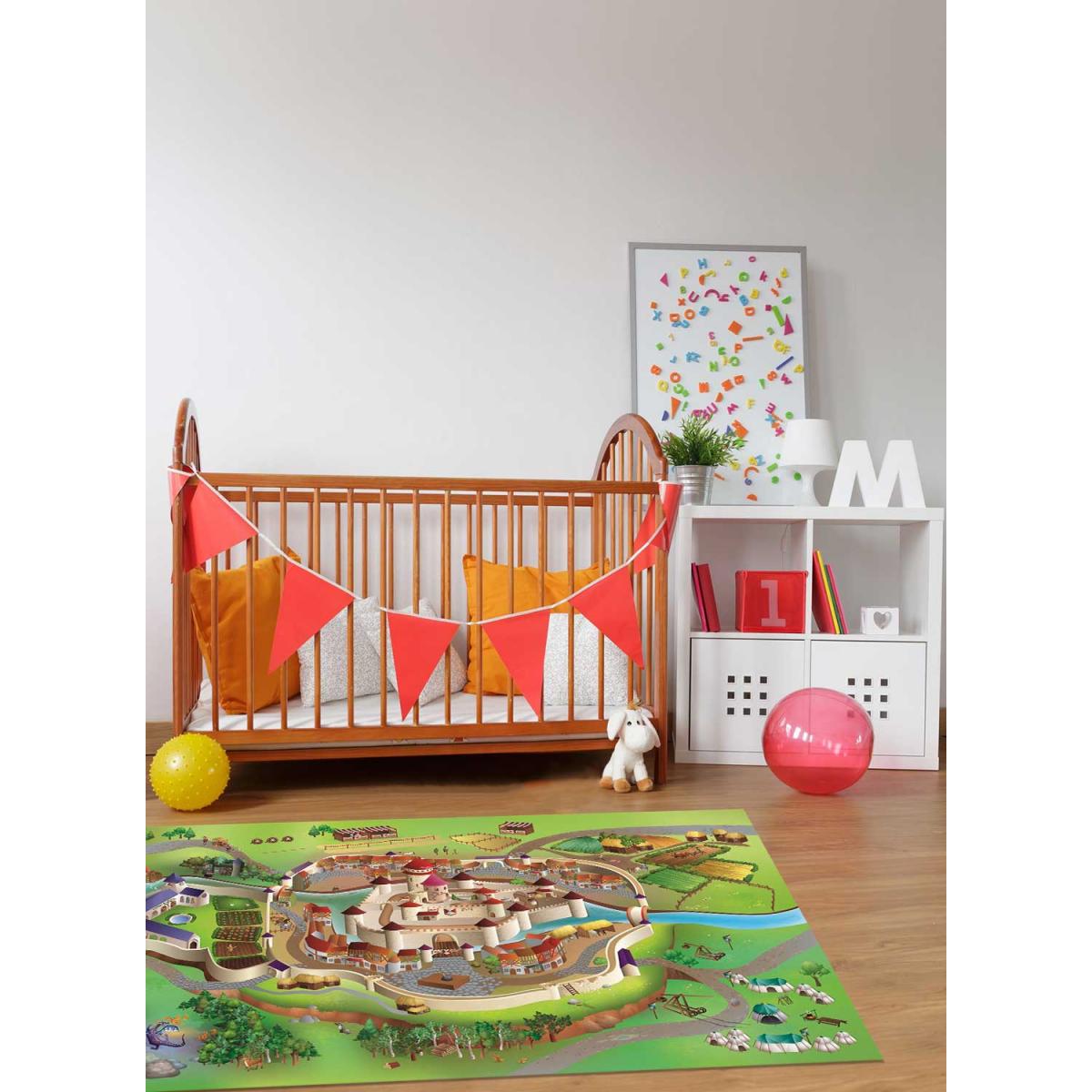 Tapis enfant 100x150 cm MOYEN-AGE