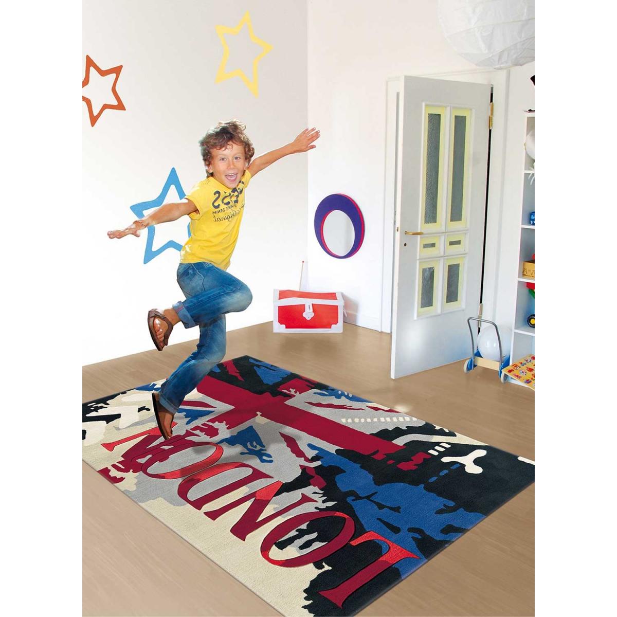 Tapis enfant tufté main en acrylique DOWNDON