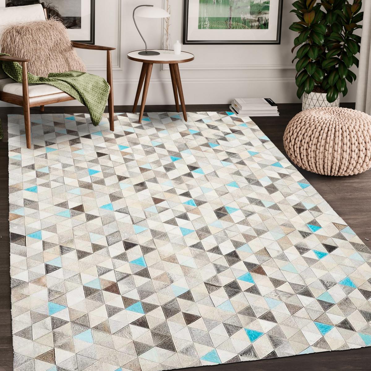 Tapis kilim MULTICA en peau de bête Fait main Care&Fair