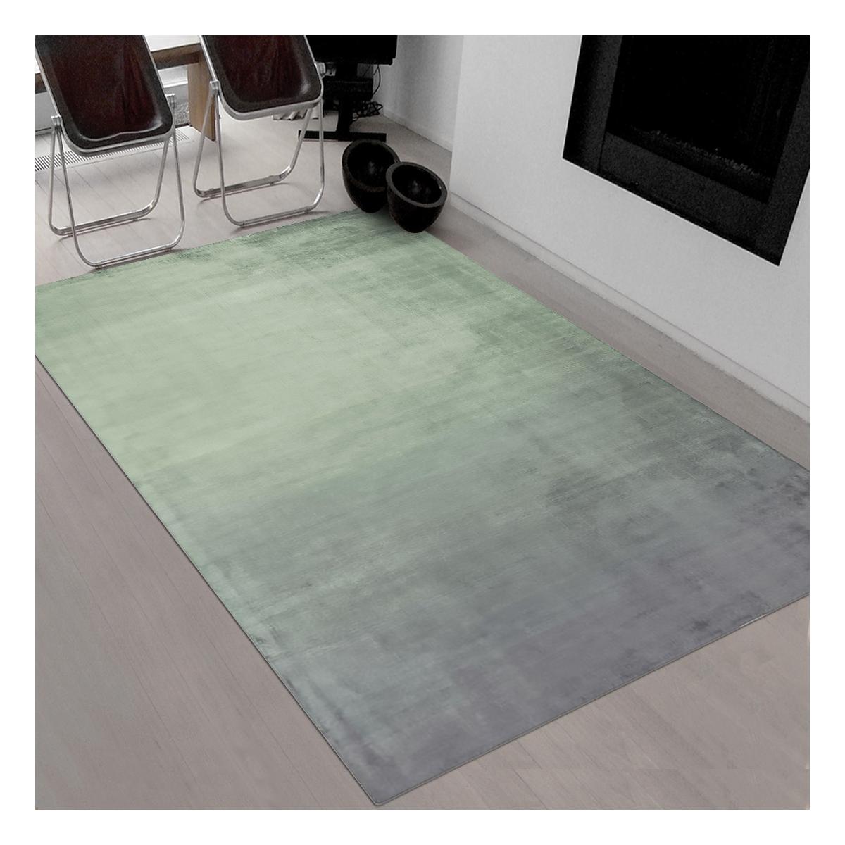 Tapis salon SAVOIE tissé main en tencel