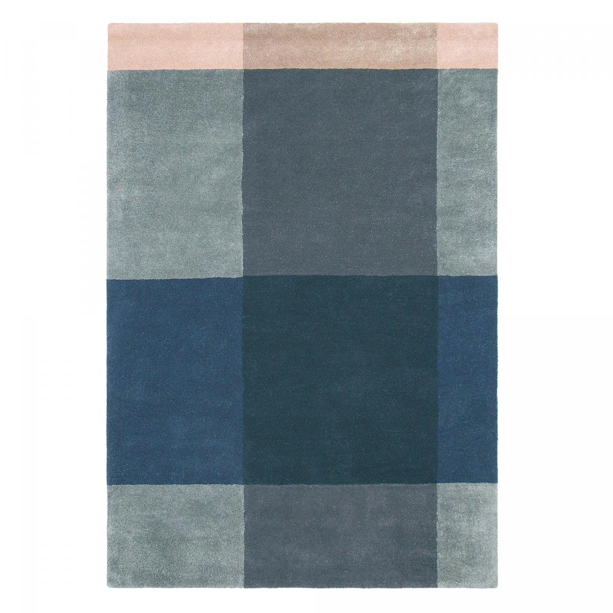 Tapis salon PLAID tufté main en laine