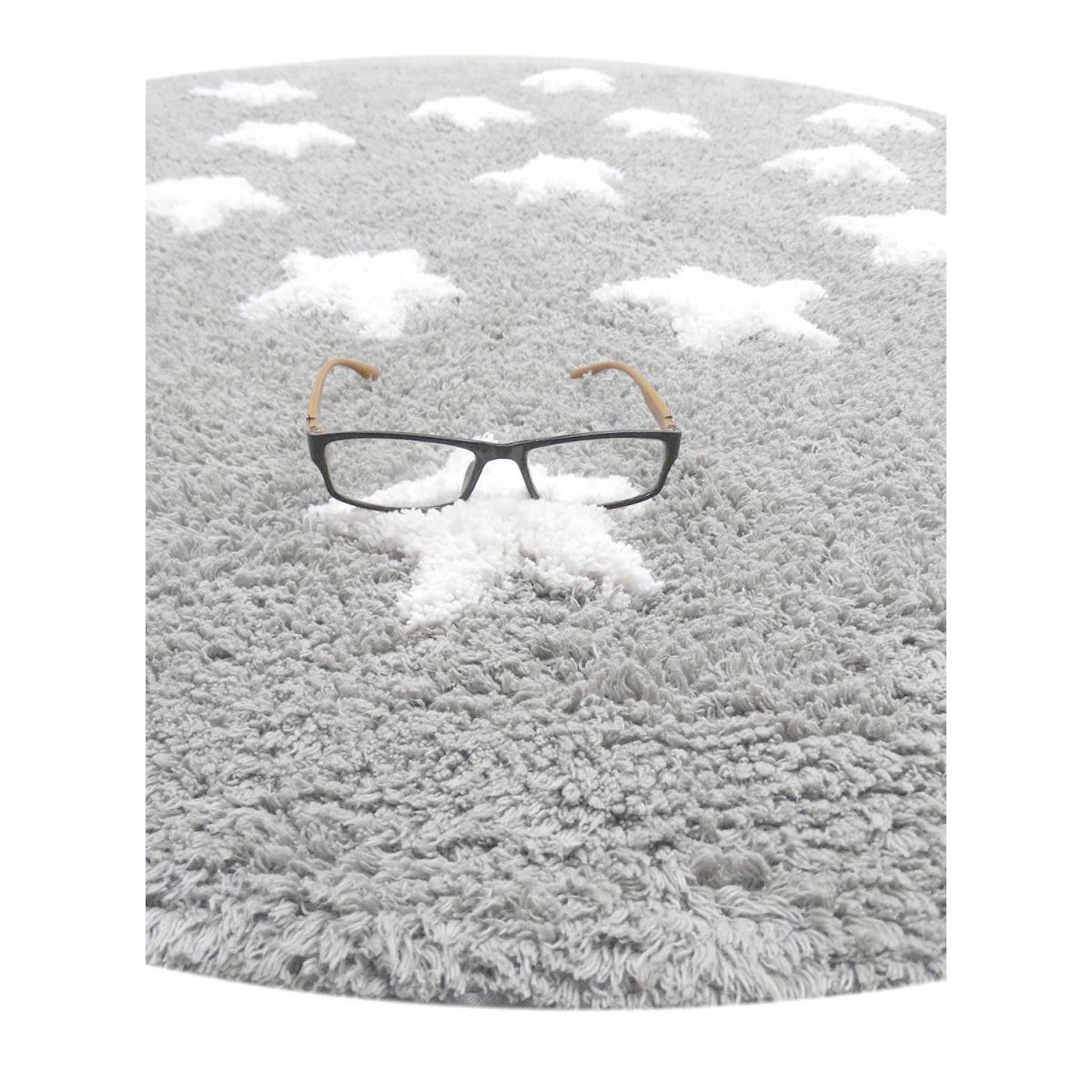 Tapis rond tufté main en coton ETOILE R Care&Fair