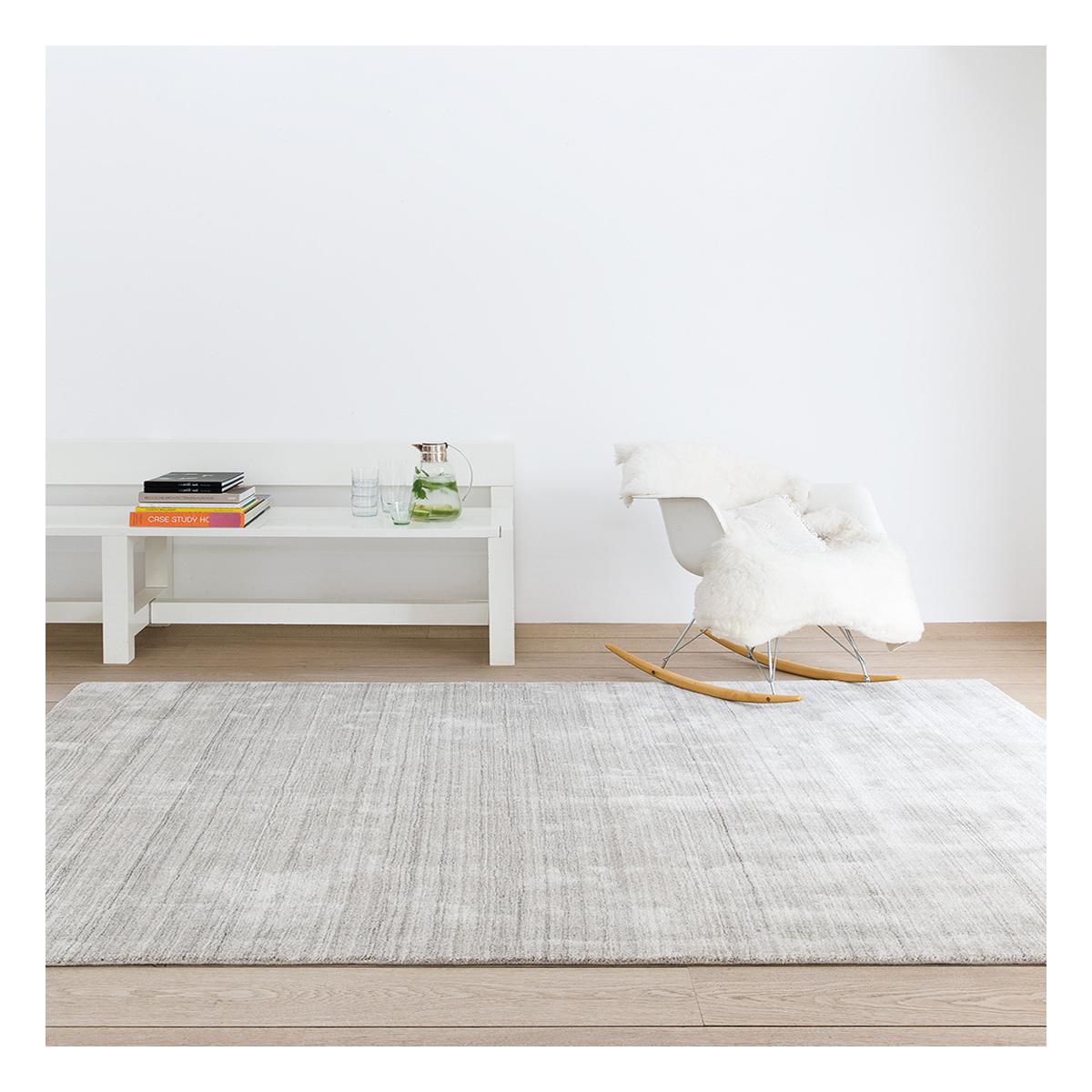 Tapis salon TRAFOR 5 tissé main en viscose