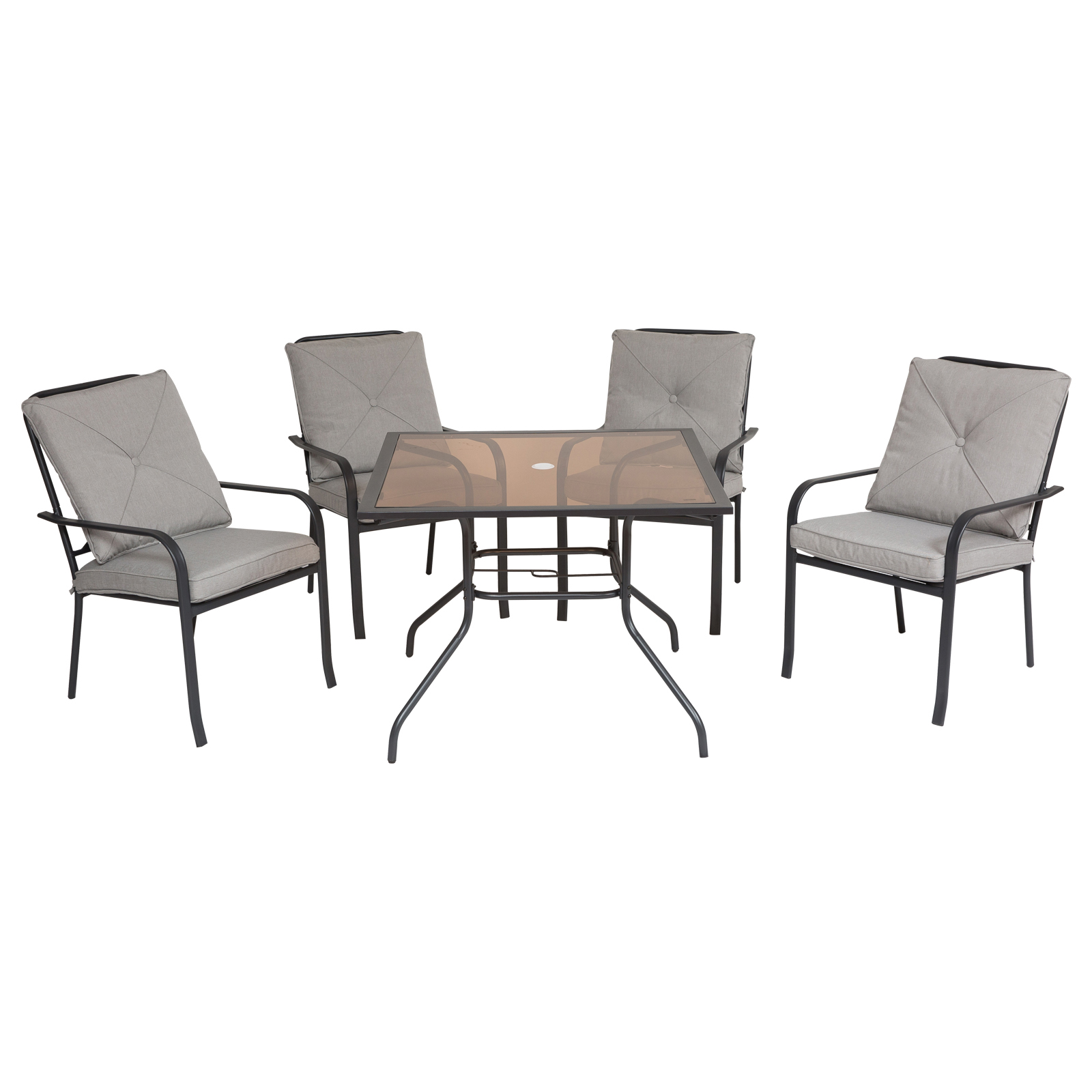 Ensemble de jardin 4 pers. 5 pièces style néo-rétro