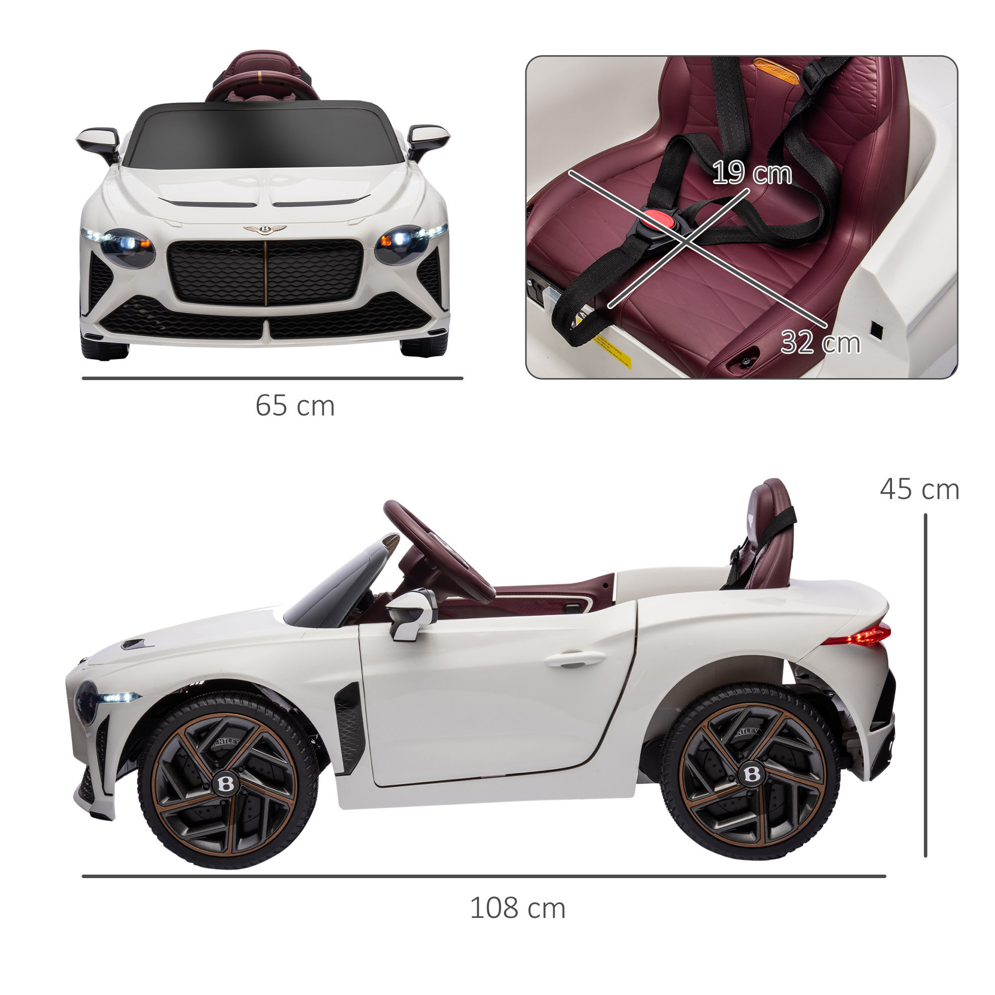 Véhicule électrique enfant Bentley Bacalar avec télécommande