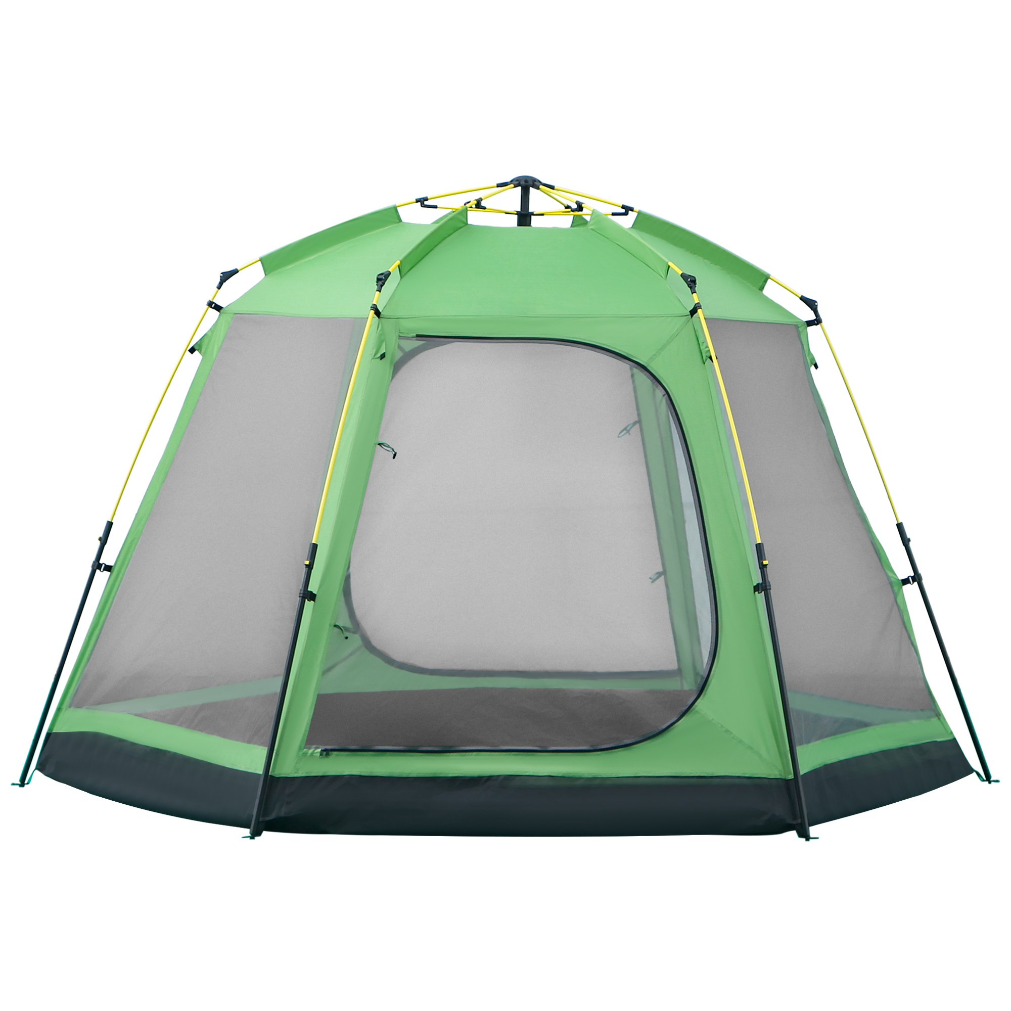 Tente de camping pop-up 6 personnes fibre verre polyester