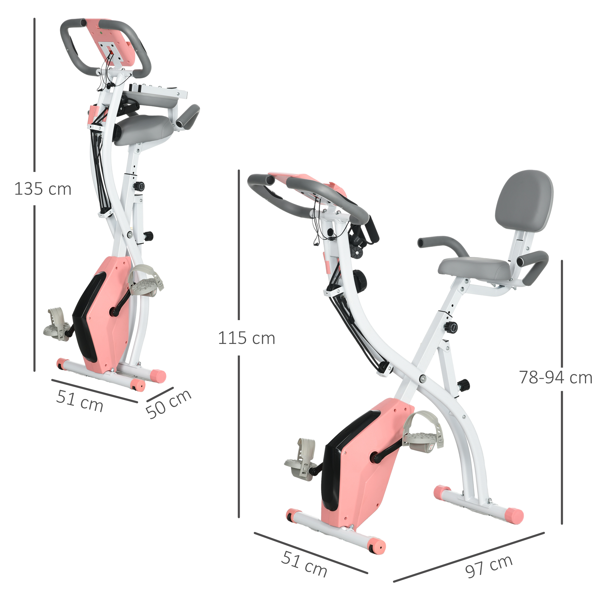 Vélo d'appartement cardio Fitness pliable