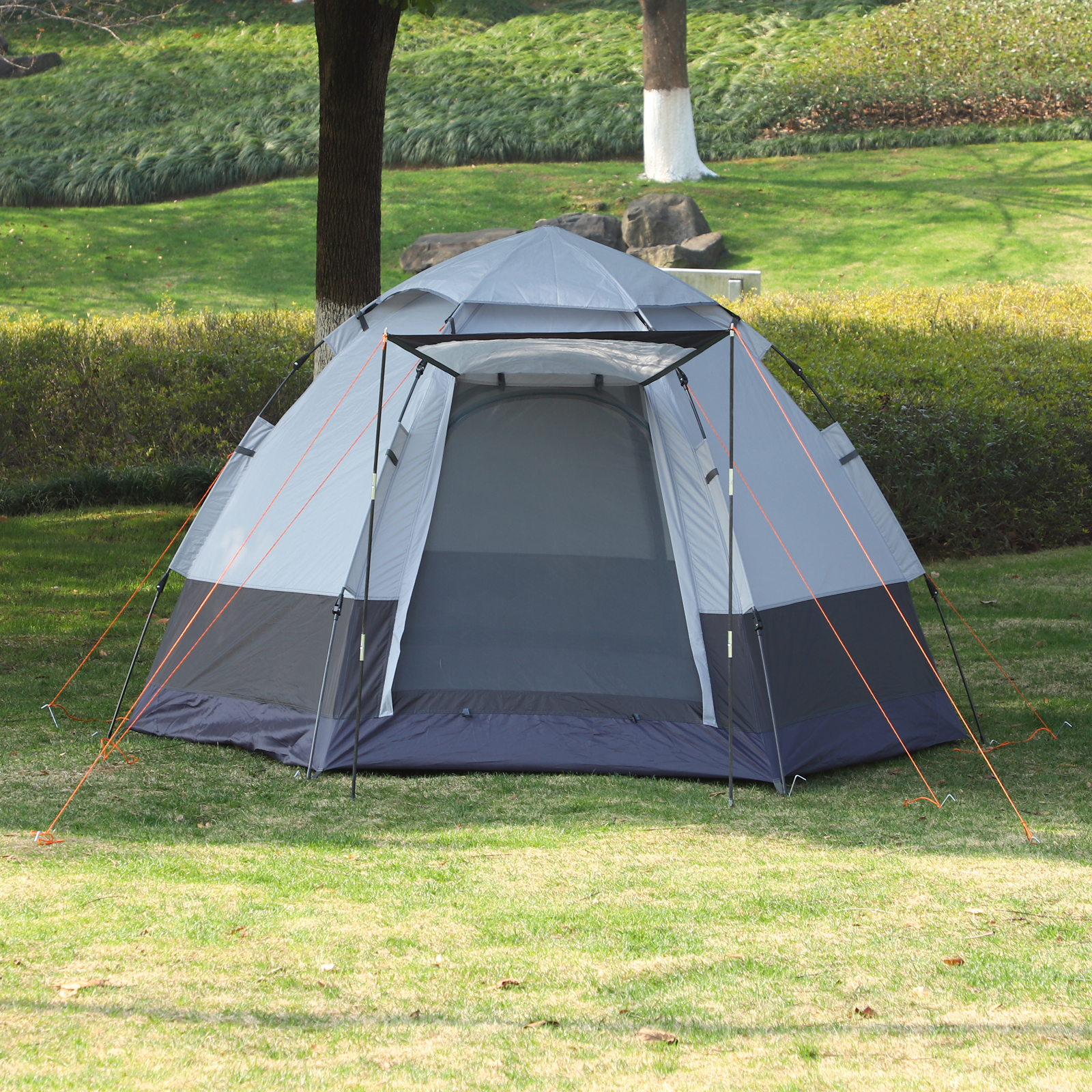 Tente de camping pop-up 3-4 personnes fibre verre polyester